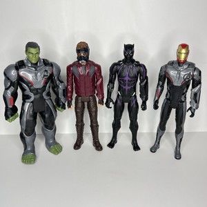 Avengers TITAN Hero Series Endgame Hulk Black Panther Iron Man Marvel Lot of 4